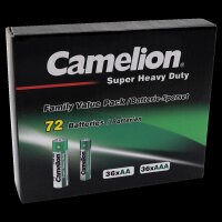 Familien Pack Super Heavy Duty 72Set, 36x AAA LR03 + 36xAA LR06