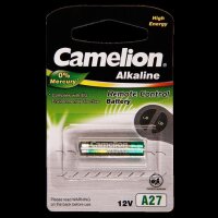 Spezialbatterie CAMELION A27, 12V, 28,5x8mm Alkaline