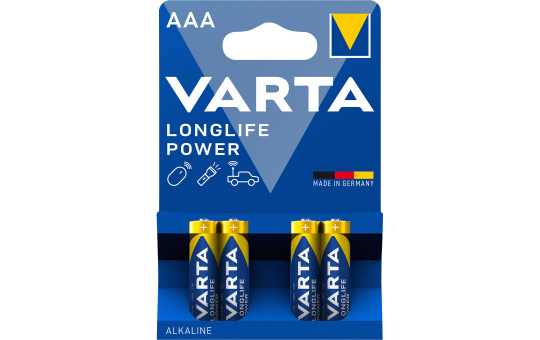 Micro-Batterie VARTA HIGH ENERGY 1,5 V, Typ AAA, 4er-Blister
