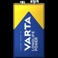 9V-Blockbatterie VARTA HIGH ENERGY 9 V, Typ 6F22, 1-er Blister