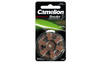Knopfzelle CAMELION, A312, Zink-Luft, 6er-Blister