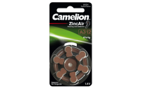 Knopfzelle CAMELION, A312, Zink-Luft, 6er-Blister