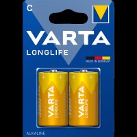 Baby-Batterie VARTA LONGLIFE Alkaline, 1,5 V, Typ C, 2er-Blister