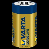 Baby-Batterie VARTA LONGLIFE Alkaline, 1,5 V, Typ C, 2er-Blister
