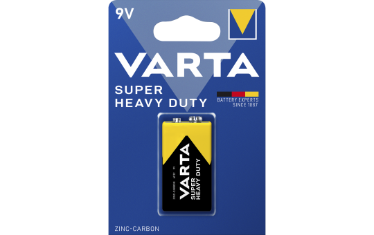 9 Volt Block VARTA Superlife Zink-Chlorid, 9V, 1er-Blister