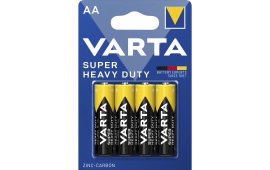 Mignon-Batterie VARTA Superlife Zink-Chlorid, Typ AA, 1,5V, 4er-Blister