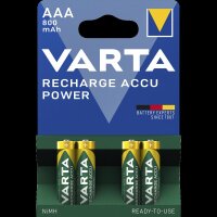 Micro-Akku VARTA LONGLIFE ACCU Ready2Use, Ni-MH, 800mA, Typ AAA, 4er-Blister