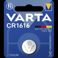 Lithium-Knopfzelle VARTA CR 1616, 55mAh, 3V 1er-Blister