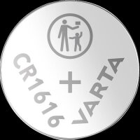 Lithium-Knopfzelle VARTA CR 1616, 55mAh, 3V 1er-Blister
