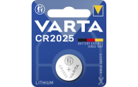 Lithium-Knopfzelle VARTA CR 2025, 170mAh, 3V, 1er-Blister