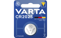 Lithium-Knopfzelle VARTA CR 2025, 170mAh, 3V, 1er-Blister