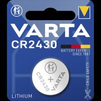 Lithium-Knopfzelle VARTA CR 2430, 280mAh, 3V, 1er-Blister