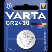 Lithium-Knopfzelle VARTA CR 2430, 280mAh, 3V, 1er-Blister