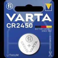 Lithium-Knopfzelle VARTA CR 2450, 560mAh, 3V, 1er-Blister