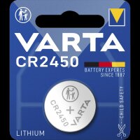 Lithium-Knopfzelle VARTA CR 2450, 560mAh, 3V, 1er-Blister