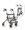Rollator 286b m.Tablett,Korb,Stockhalter,carbon(Vermeiren),