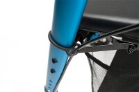 Leichtgewicht-Rollator Eco-Plus mit Korb, Stockhalter>>>>Farbe: blau