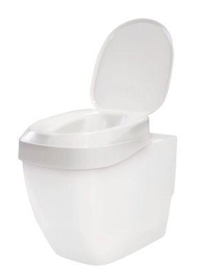 AQUATEC 90 Ergo Toilettensitz-,Erhöhung m.Deckel,