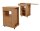 puracare Nachttisch notto,Buche Dekor,