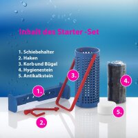 WC-Star WC Star XXL 8er Nachfüll-Set für den WC-Star (Wasserkastensteine, Blauspüler)