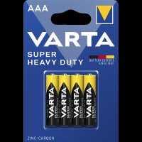 Micro-Batterie VARTA Super Heavy Duty Zink-Kohle, Typ AAA, R03, 1,5V, 4er-Pack