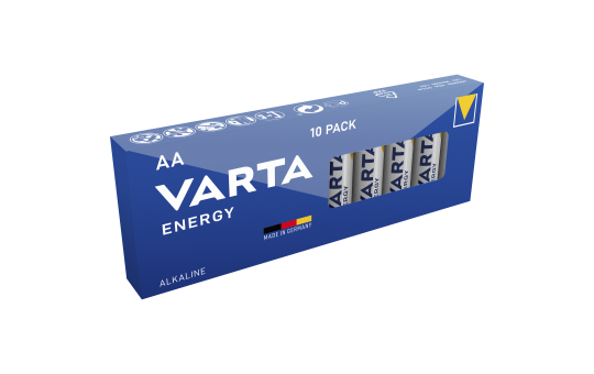 Mignon-Batterie VARTA Energy Alkaline, Typ AA, LR06, 1,5V, 10er Pack