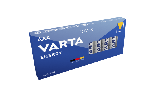 Micro-Batterie VARTA Energy Alkaline, Typ AAA, LR06, 1,5V, 10er Pack