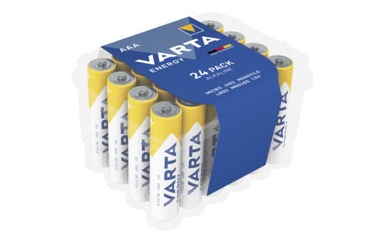Micro-Batterie VARTA Energy Alkaline, Typ AAA, LR06, 1,5V, 24er Pack