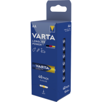 Mignon-Batterie VARTA Longlife Power Alkaline, Typ AA, LR06, 1,5V, 40er Pack