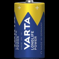 Baby-Batterie VARTA Longlife Power Alkaline, Typ C, LR14, 1,5V, 4er Pack