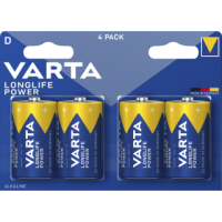 Mono-Batterie VARTA Longlife Power Alkaline, Typ D, LR20, 1,5V, 4er Pack
