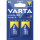 9V-Block Batterie VARTA Longlife Power Alkaline, 6LR61, 2er Blister