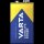 9V-Block Batterie VARTA Longlife Power Alkaline, 6LR61, 2er Blister