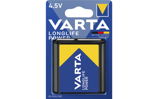 Block Batterie VARTA Longlife Power Alkaline, 3LR12, 4,5V