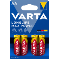 Mignon-Batterie VARTA Longlife Max Power Alkaline, Typ AA, LR06, 1,5V, 4-Pack