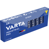 Mignon-Batterie VARTA Industrial Pro Alkaline, Typ AA, LR06, 1,5V, 10-Pack