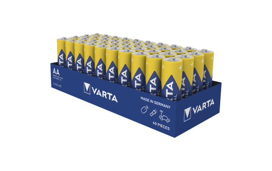 Mignon-Batterie VARTA  Industrial Pro Alkaline, Typ AA, LR06, 1,5V, 40-Pack