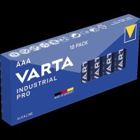 Micro-Batterie VARTA Industrial Pro Alkaline, Typ AAA, LR03, 1,5V, 10-Pack