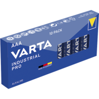 Micro-Batterie VARTA Industrial Pro Alkaline, Typ AAA, LR03, 1,5V, 10-Pack