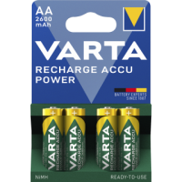 Mignon-Akku VARTA, Typ AA, NiMH-Akku, HR06, 1,2V/2600 mAh, Pre-charged, 4er Pack