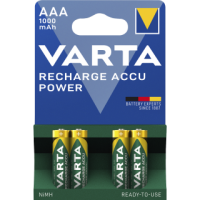 Micro-Akku VARTA, Typ AAA, NiMH-Akku, HR03, 1,2V/1000 mAh, Pre-charged, 4er Pack