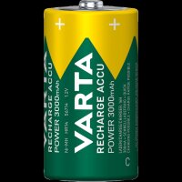 Baby-Akku VARTA, Typ C, NiMH-Akku, HR14, 1,2V/3000 mAh, Pre-charged, 2er Pack