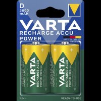 Mono-Akku VARTA, Typ D, NiMH-Akku, HR20, 1,2V/3000 mAh, Pre-charged, 2er Pack