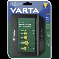 Universal-Ladegerät VARTA, Akku NiMH, LCD Charger, für AA/ AAA/ C/ D/ 9V