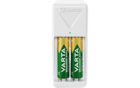 Mini Universal-Ladegerät VARTA, inkl. 2x Mignon Akku Typ AA, Akku NiMH, 2100mAh