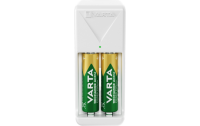 Mini Universal-Ladegerät VARTA, inkl. 2x Mignon Akku Typ AA, Akku NiMH, 2100mAh