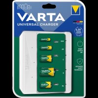 Mini Universal-Ladegerät VARTA, für AA/ AAA/ C/ D/ 9V Batterien, NiMH Akku