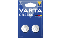 Lithium-Knopfzelle VARTA Electronics CR2450, 3V, 2er-Pack