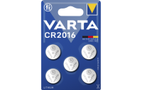 Lithium-Knopfzelle VARTA Electronics CR2016, 3V, 5er-Pack