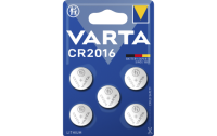 Lithium-Knopfzelle VARTA Electronics CR2016, 3V, 5er-Pack